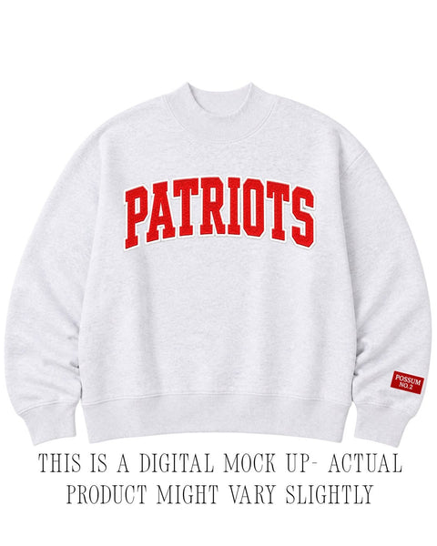 Patriots Heather Grey Mock neck - PRE OREDER 3