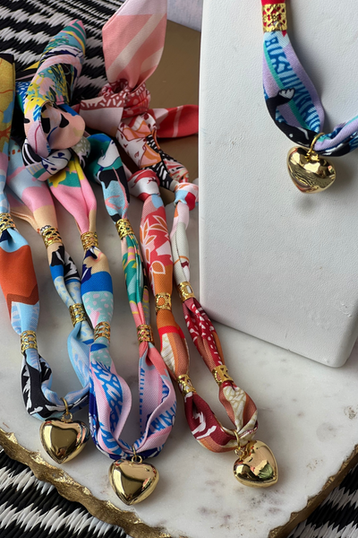 Wild Dog Scarf + Charm Necklace