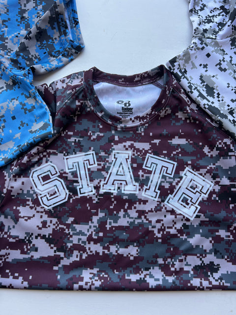 Youth Drifit Camo - Maroon