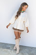 Simple Darling Pleated top - Off White