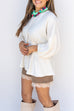 Simple Darling Pleated top - Off White