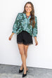 Enchanted Florals Top - Green