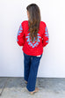 Gameday Grandeur Top - Red Blue