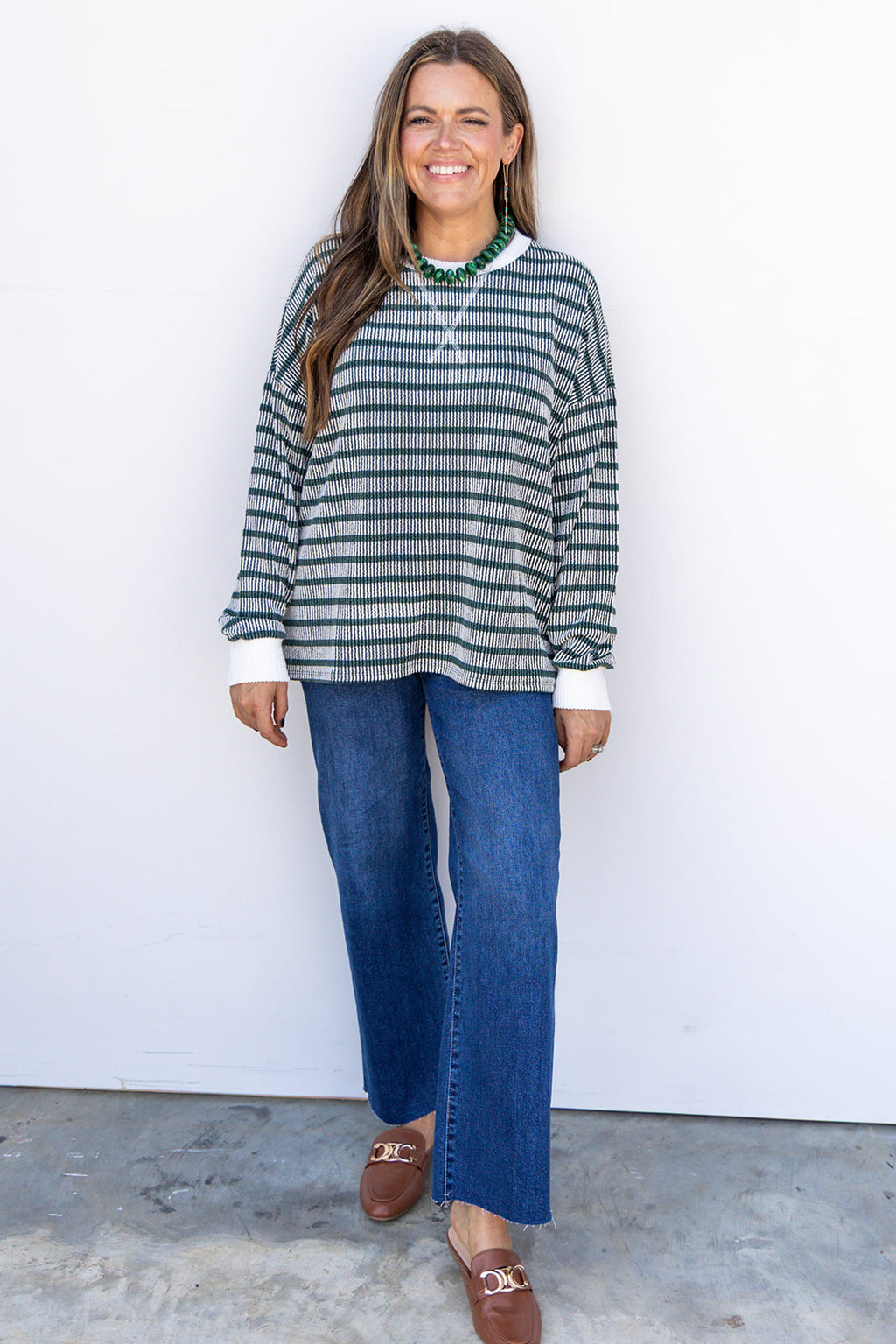 Hit a Cord - Striped Hunter Green