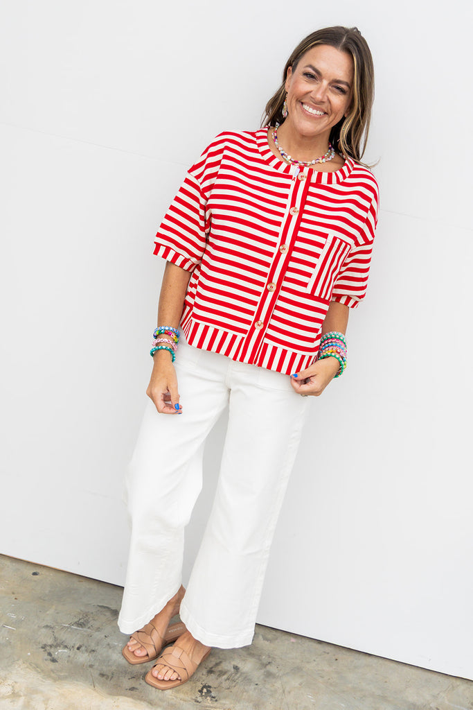 The Remi Blouse - Red
