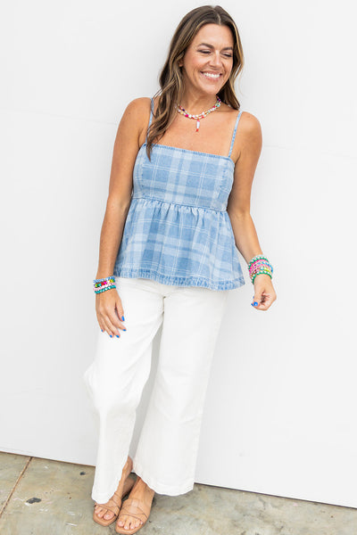 Finish Line Blouse - Blue
