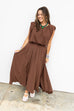 The Rowan Maxi Skirt - Brown