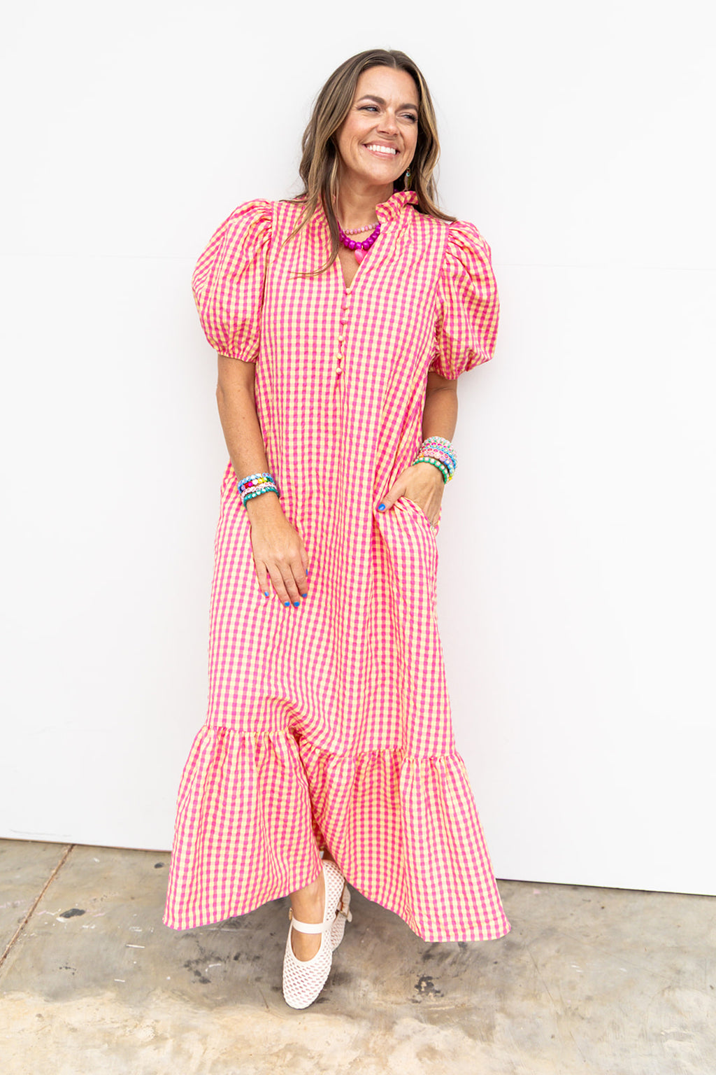 Lemon Drop Lane Maxi - Coral