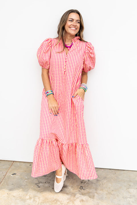 Lemon Drop Lane Maxi - Coral