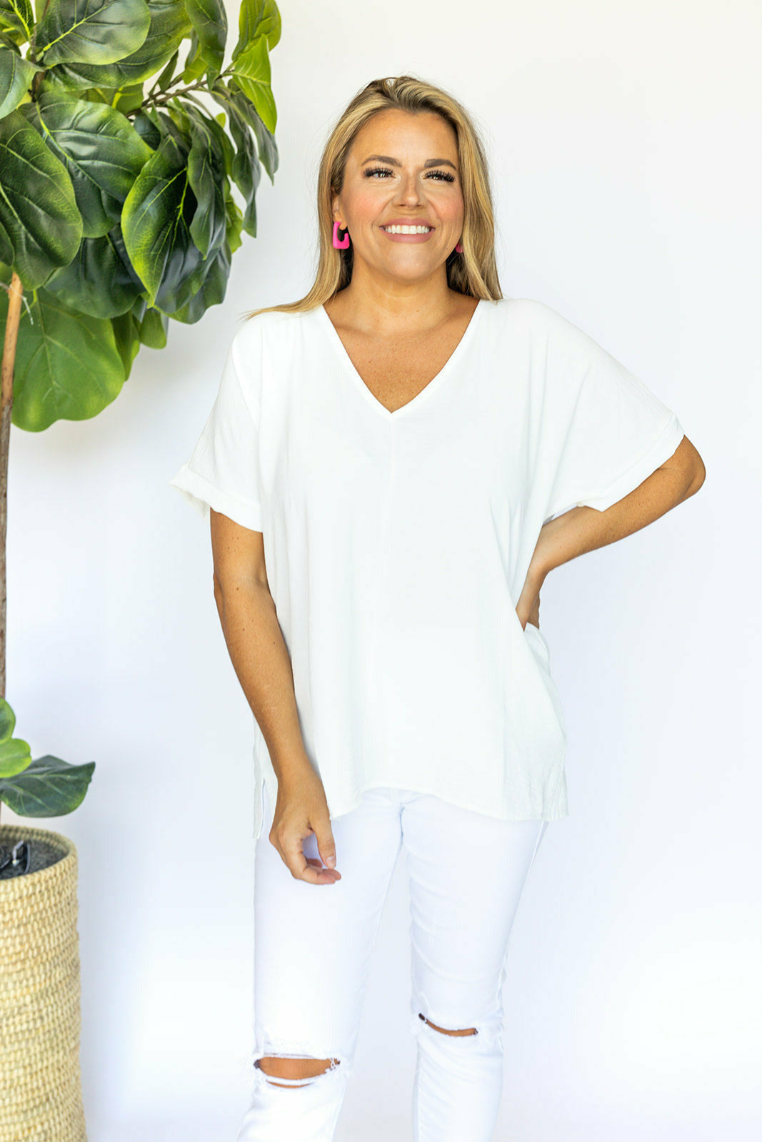 Living Lovely Blouse - White