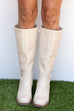 Charolette Riding Boot - Ivory