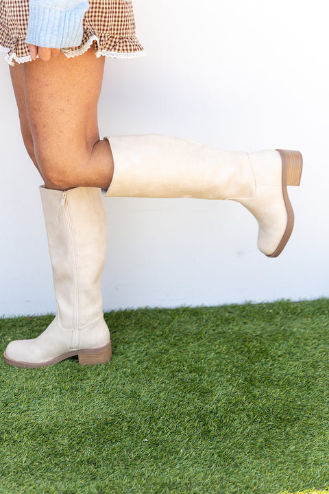 Charolette Riding Boot - Ivory