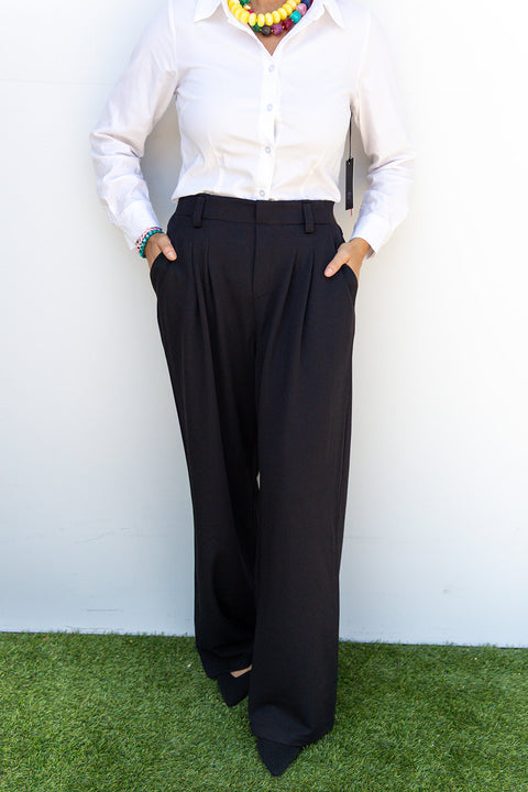 Corporate Girly Trousers - Black