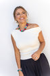 Harvest Hottie Sweater Tank - Ivory