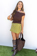 Harvest Hottie Sweater Tank - Brown