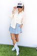 Pumpkin Spice Latte Blouse - Natural