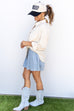 Pumpkin Spice Latte Blouse - Natural