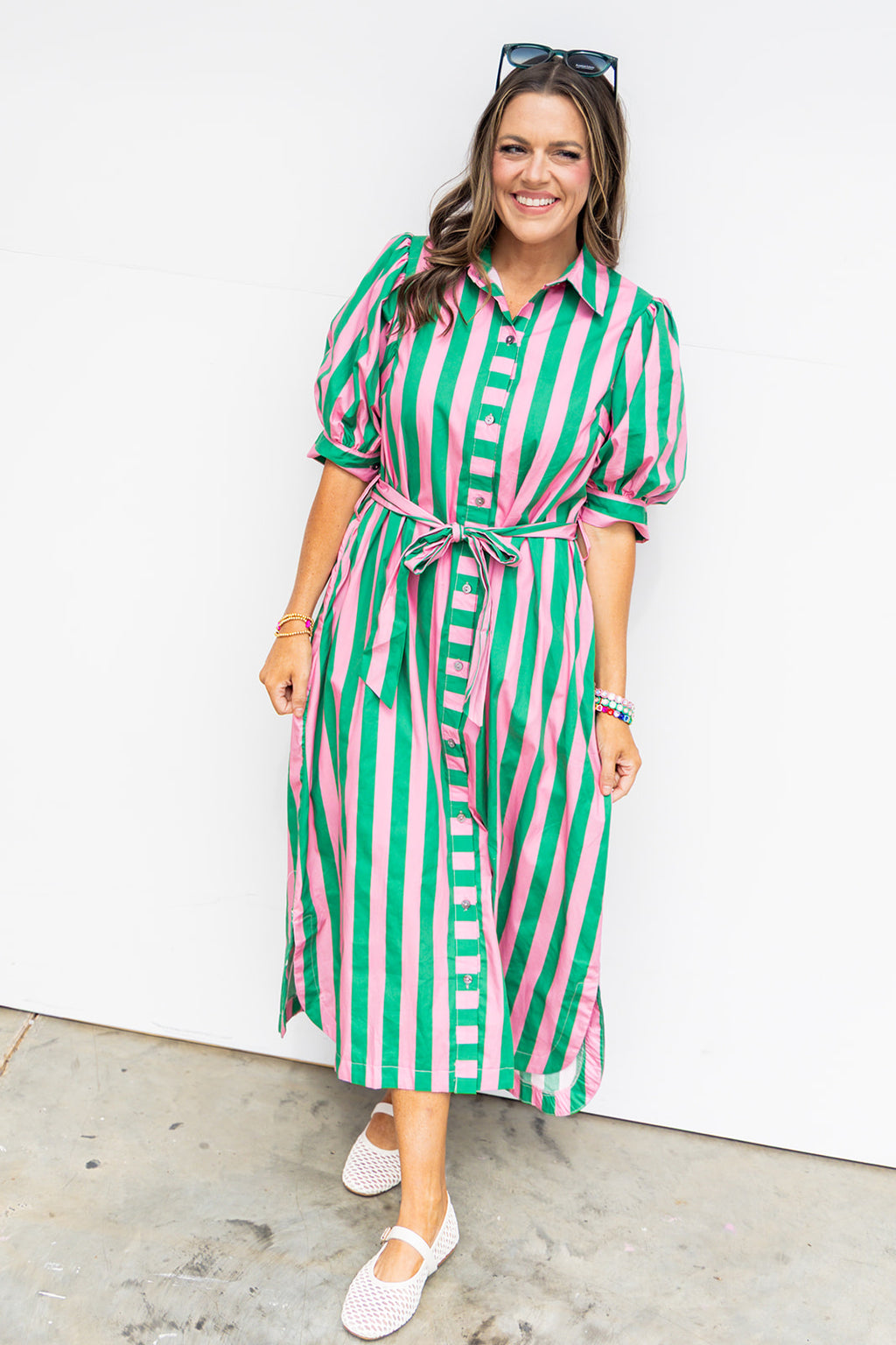 Allison Midi Dress - Green