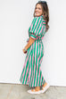 Allison Midi Dress - Green