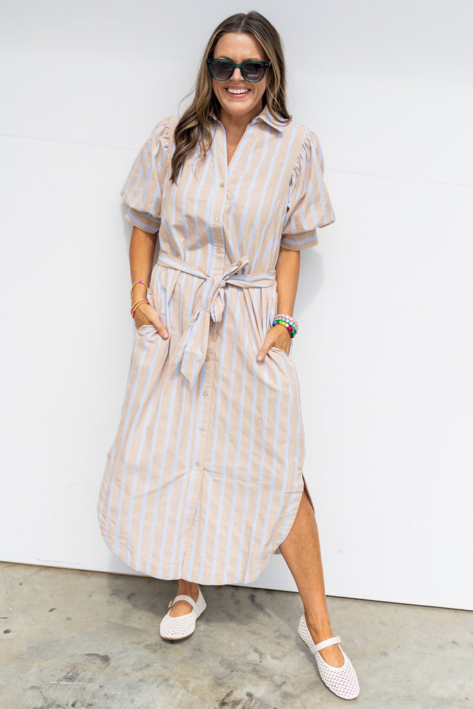 The Kennedy Dress - Sand