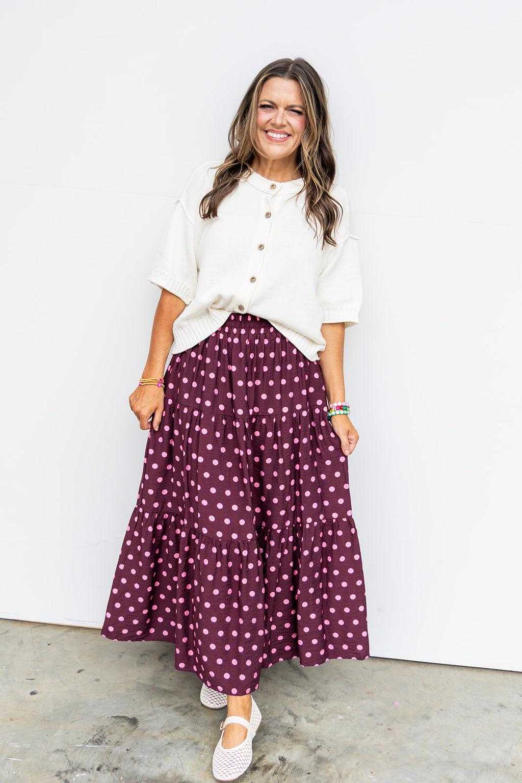 The Sarah Skirt - Wine