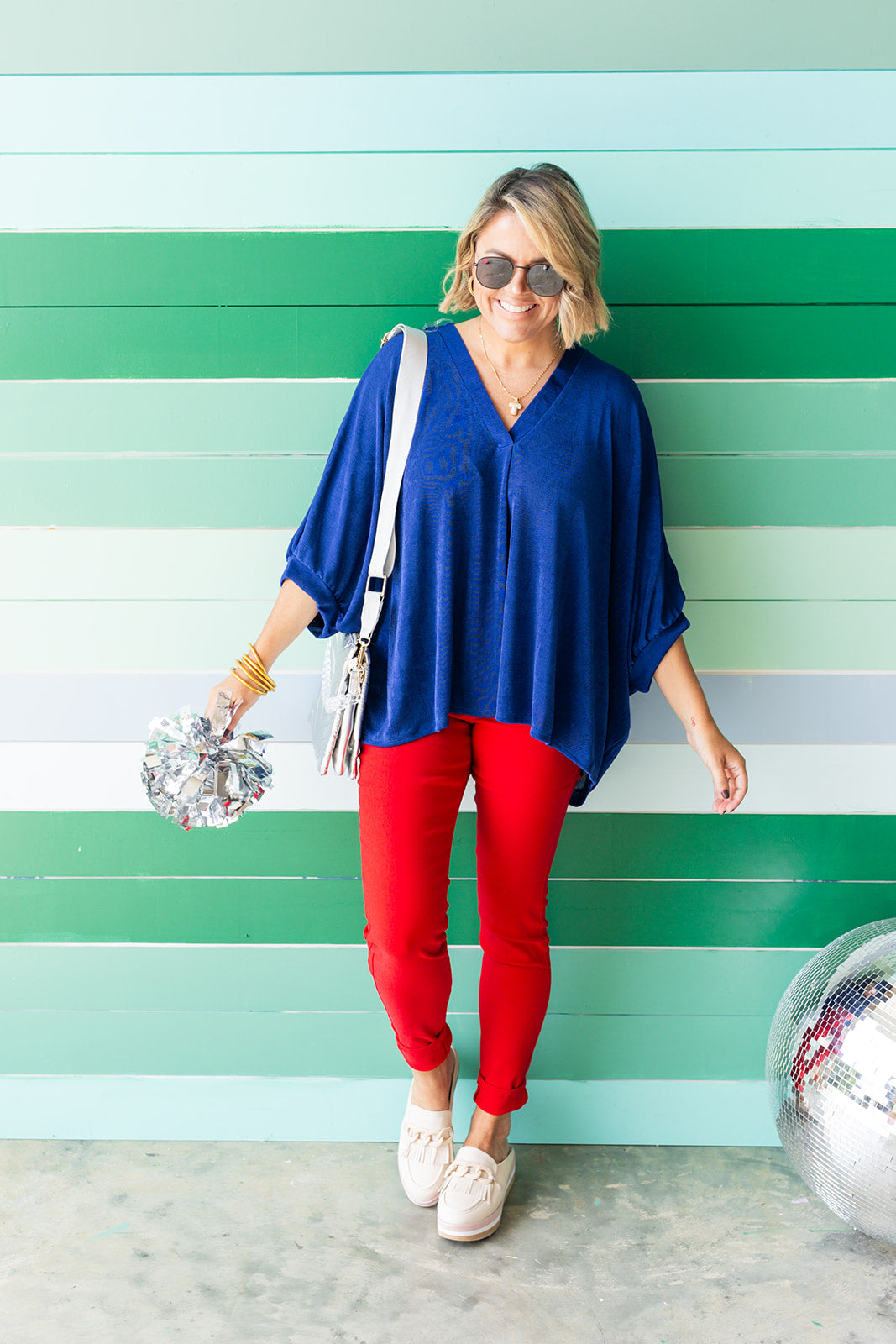 Sweet Tooth Blouse - Royal Blue