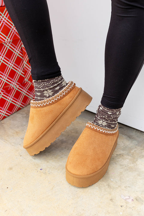 Tazzy Slip on Bootie- Tan