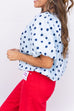Fins Up Blouse - Navy / Blue
