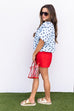 Rebel At Heart Skort - Red