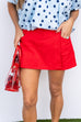 Rebel At Heart Skort - Red