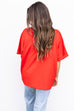 Let's Go To The Grove Blouse - Red