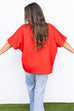 Let's Go To The Grove Blouse - Red
