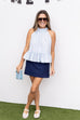 Can I Have A Moment Skort - Navy