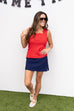 Can I Have A Moment Skort - Navy