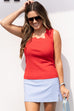 Can I Have A Moment Skort - Powder Blue