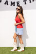 Can I Have A Moment Skort - Powder Blue
