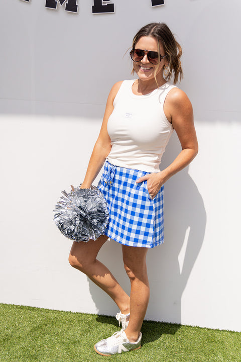 Gingham Gamedays - Blue