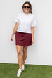Casual Gamedays Skort - Burgundy