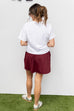 Casual Gamedays Skort - Burgundy