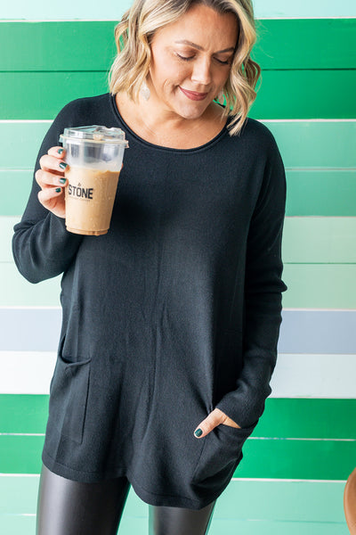 Seeing Stars Sweater - Black
