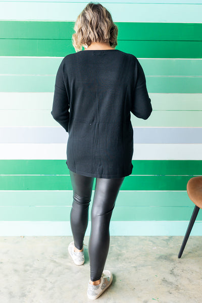 Seeing Stars Sweater - Black