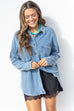 Fall Festival Shacket - Denim