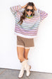Lavender Haze Stripe Sweater