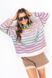 Lavender Haze Stripe Sweater