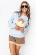 Teddy Sweater - Baby Blue