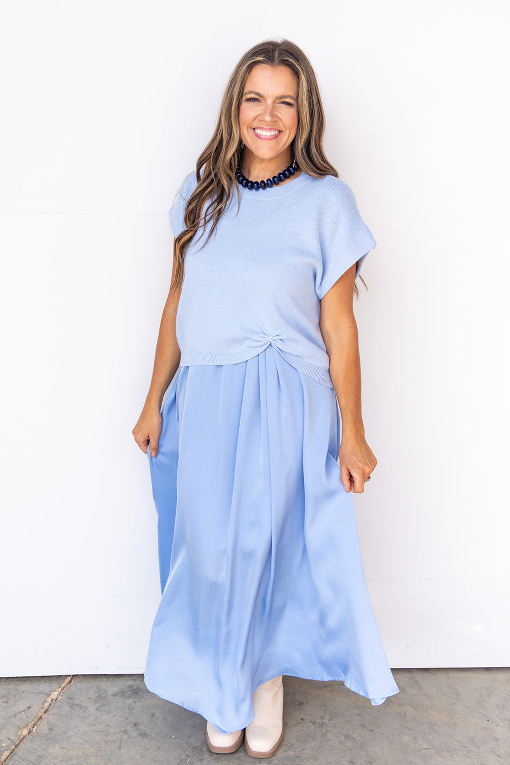 Kind Of Chic Top - Powder Blue