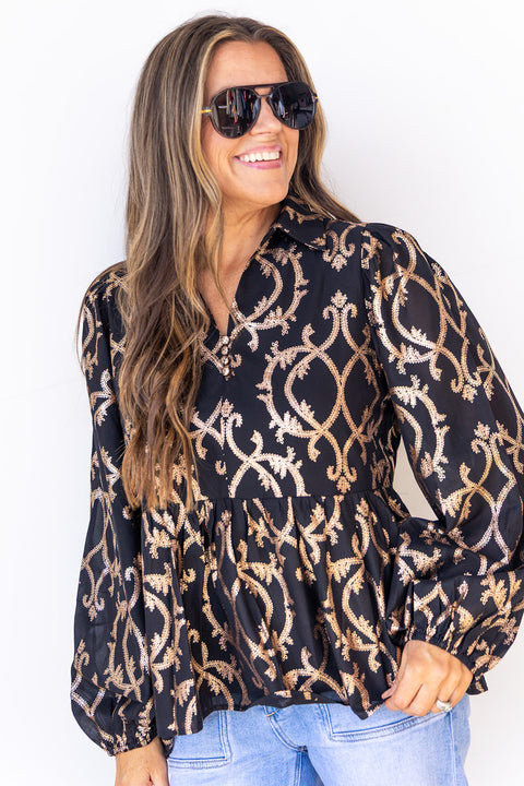 The It Factor Top - Black
