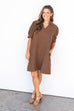 I've Known You For Ages Dress - Brown