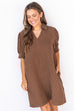I've Known You For Ages Dress - Brown