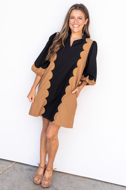 Who Dey Dress - Black